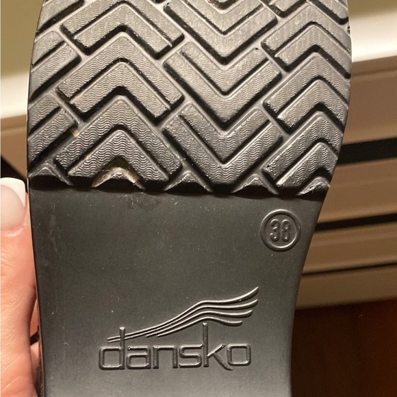 Dansko Black Leather Clogs size 38 - Picture 6 of 8